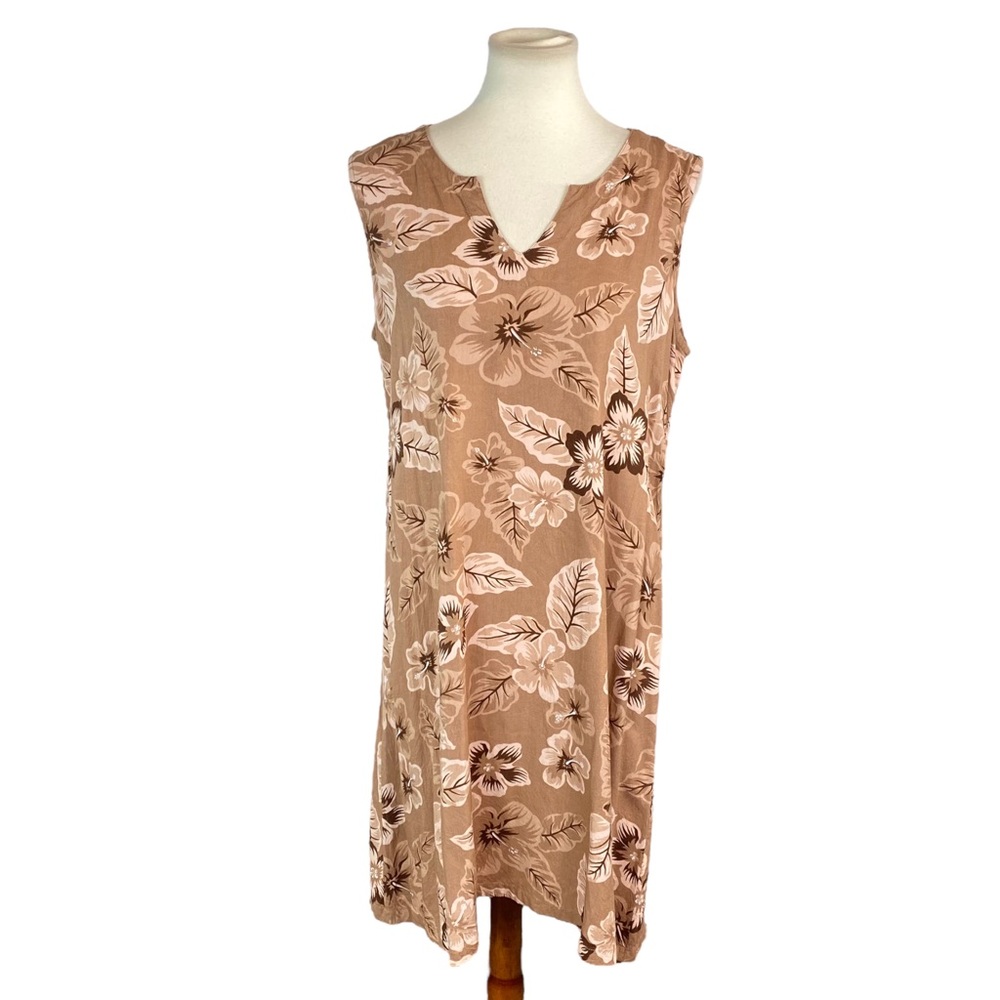 Woman’s Tropical Escape sleeveless floral dress size XL